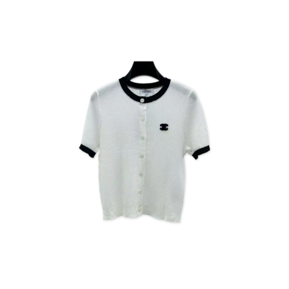 Ch**el short-sleeved knitted cardigan